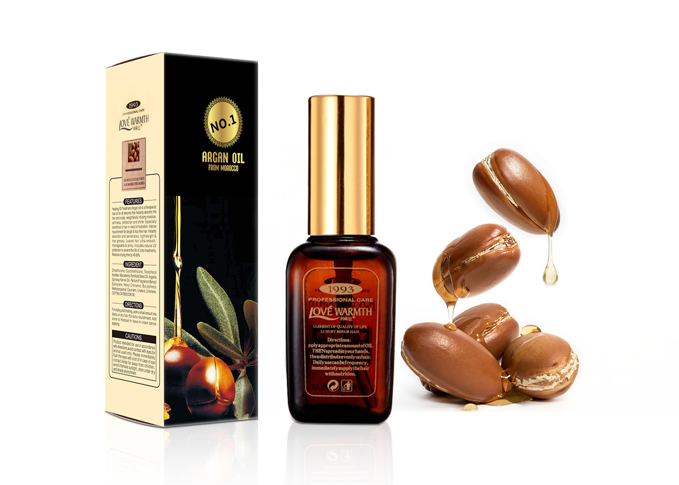 Repair Hair Root Argan Oil Shampoo And Conditioner 100% Cold Pressed