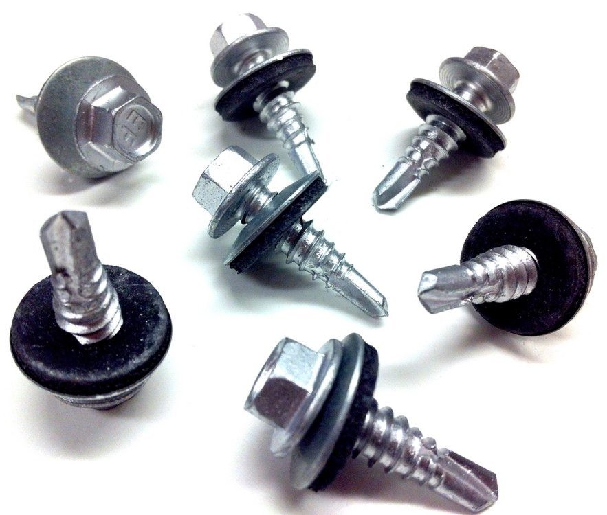 SS Galvanized Outdoor Screws Roofing 5.5x55mm With EPDM Rubber