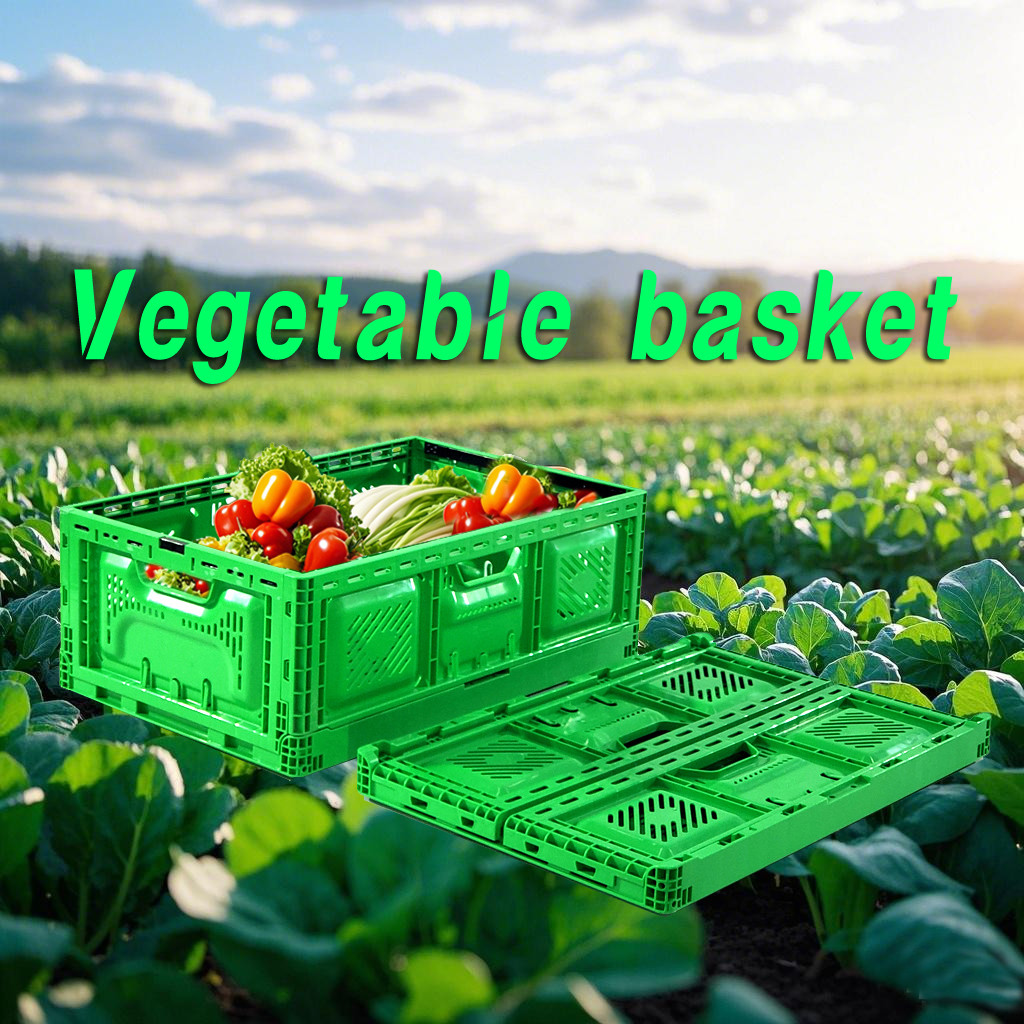 Collapsible Crate Injection Foldable Fruit And Vegetable Crate Heavy Duty Plastic Storage Crates