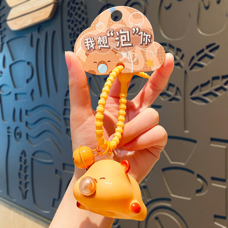 Vibrant Silicone Cartoon Keychain Tastless Tags for Personal and Office Goodie Bag Stuffer