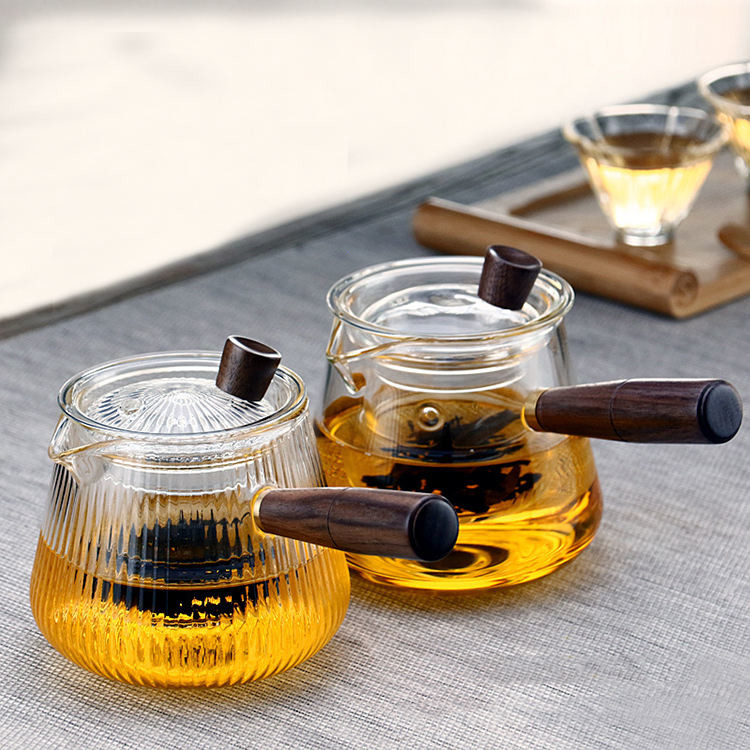 1500ml(52oz) Glass Teapot with Removable Infuser, Ehugos Stovetop Safe Large Tea Pot, Blooming and Loose Leaf Hand