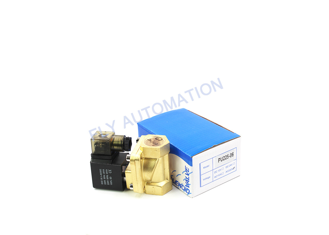 PU225-06 AC220V Low Pressure Water Solenoid Valve Air Pneumatic Steam