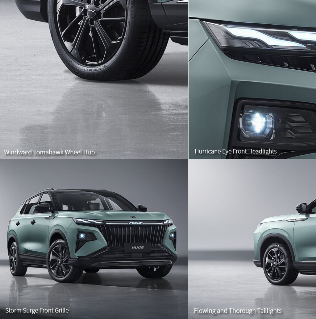 s Best Hybrid SUV Dongfeng Aeolus Huge Small SUV with Multi-function Steering Wheel