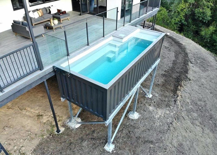 Topshaw Customize Free Design 20ft 40ft Australia DIY Shipping Container Pool