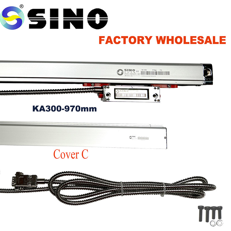 SINO Glass Linear Scale KA300-970mm Test Machine Digital Readout System For Mill Boring CNC