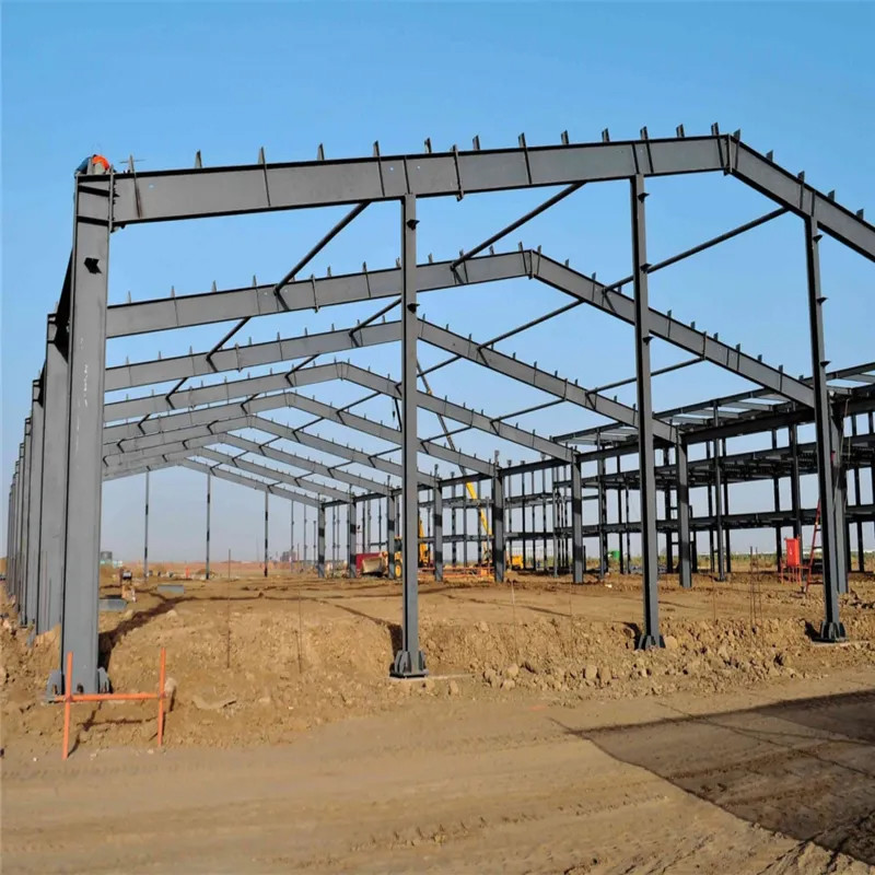 Customizable Steel Warehouse Building With Optional Lighting System And Welded Or Hot Rolled H Section