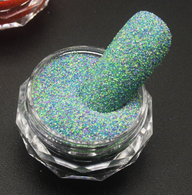 Drewing Nail Crystal Diamond Powder and Tweed Powder Delicate Rose Sea Salt Fingernail Mixed with Polarizing Powder