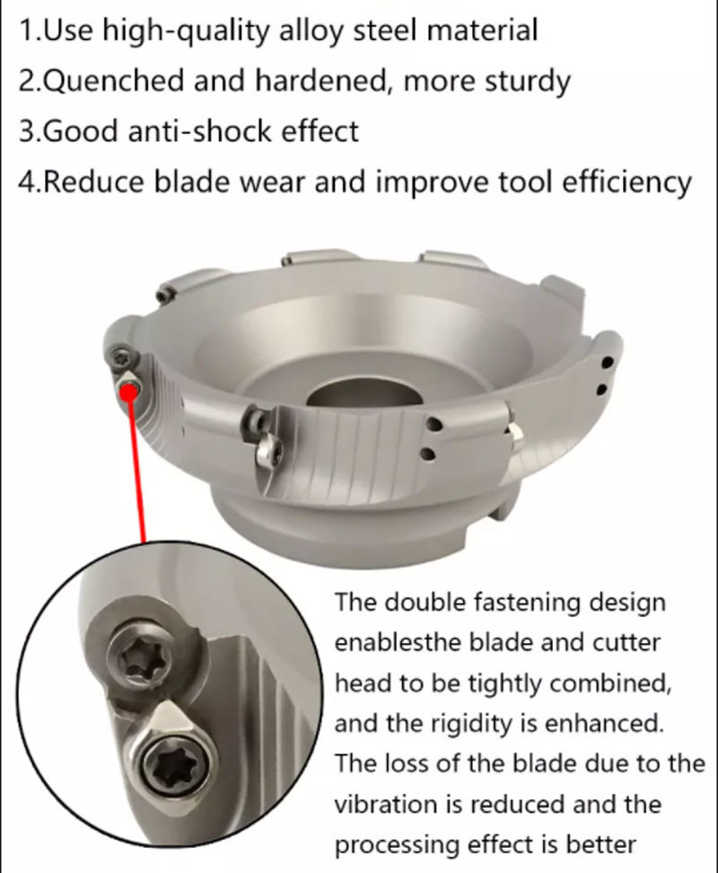 Face Mill Head Cutting Tools Milling Cutter Head Face Milling Cutter