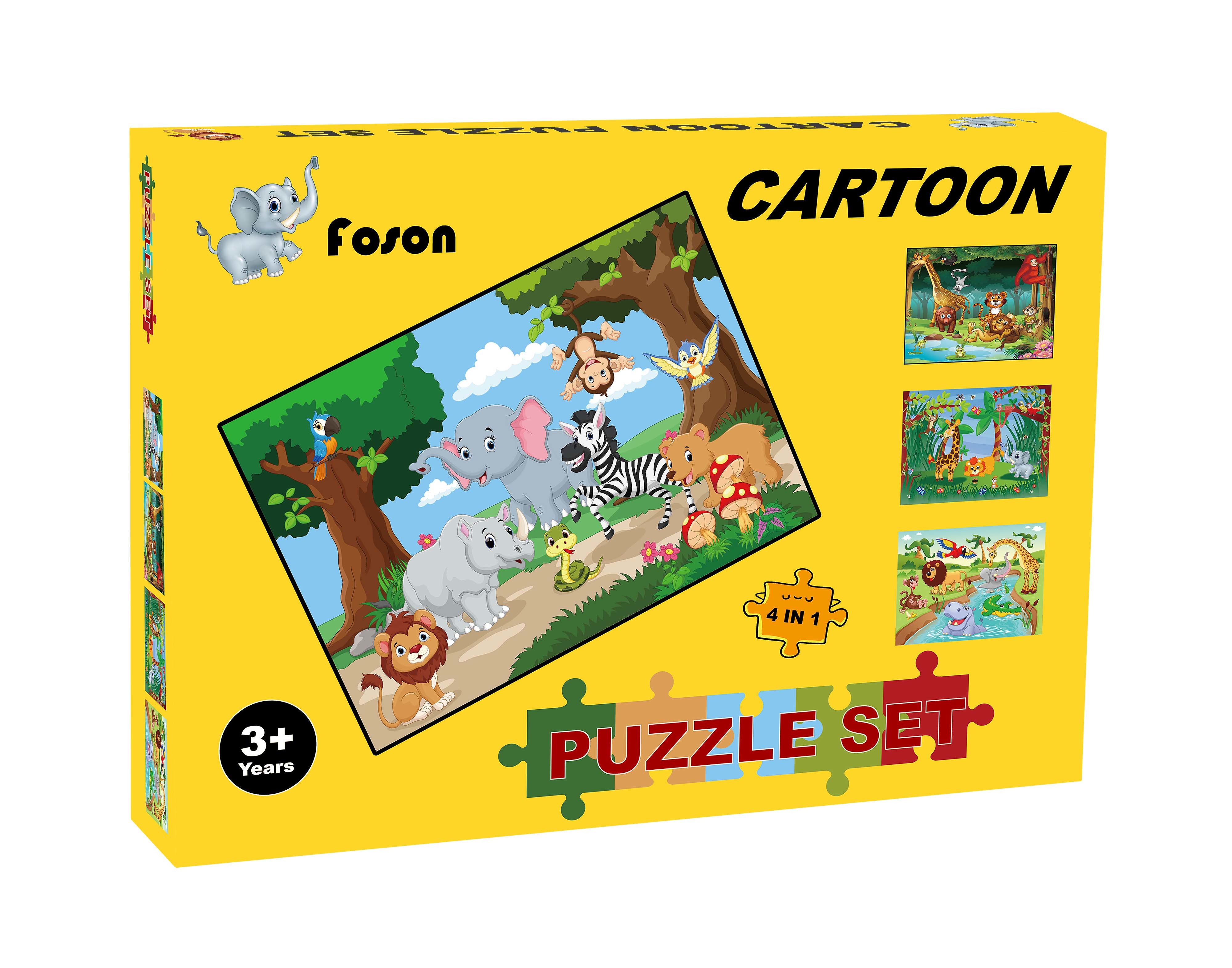 OEM Preschool Cartoon Jigsaw Puzzles Sets For 6 Year Olds Education