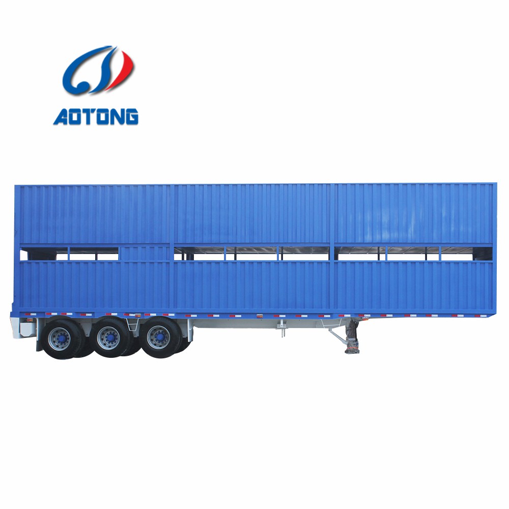 3 Axles Fencing Livestock Horse Carriage Semi Trailer in Liangshan With High Capacity