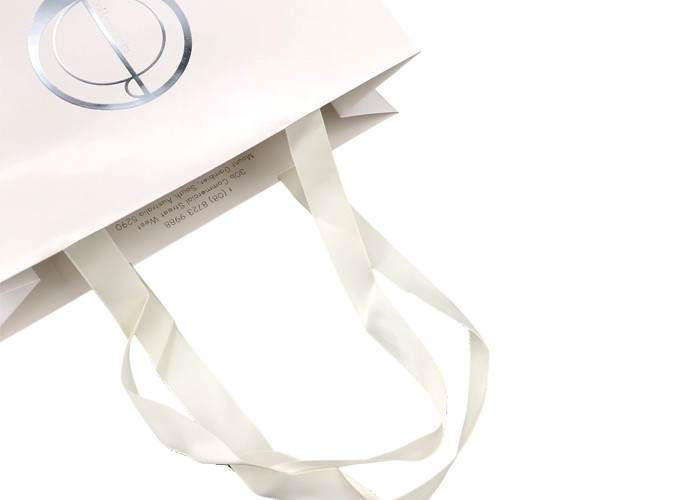 Collapsible Personalized Favor Bags Handling Printing Grosgrain Handle