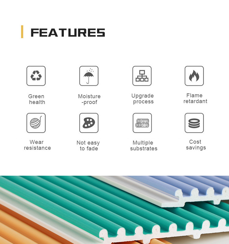 Co Extruded Wood Plastic Composite PVC Wall Panels 15mm
