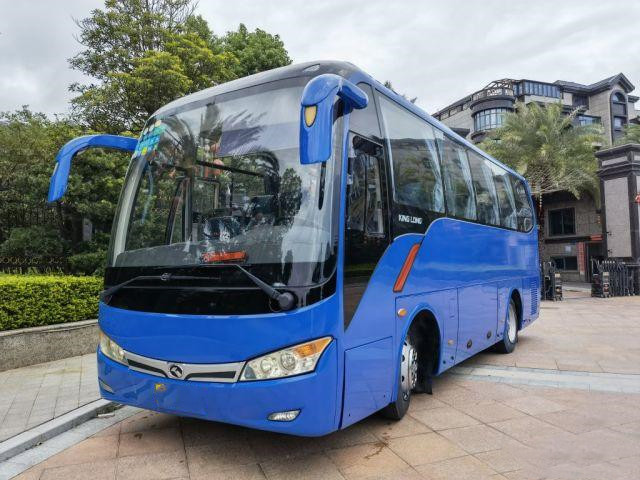 Used Tour Bus Model XMQ6859 Brand Kinglong 35 Seats Low Kilometer Euro III Used Mini Coach
