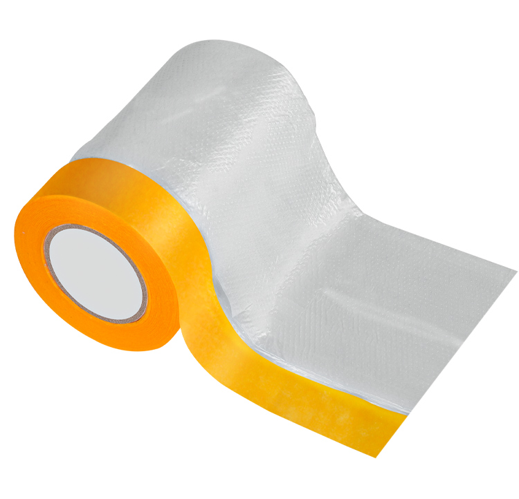 Waterproof OEM Pre Taped Masking Film For Automotive Painting Covering