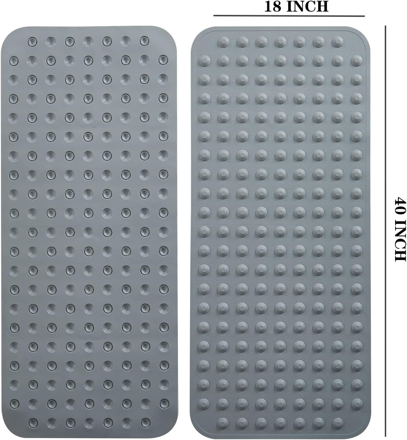 Sturdy Washable Silicone Non Slip Bath Mat For Bathroom Rectangular shape