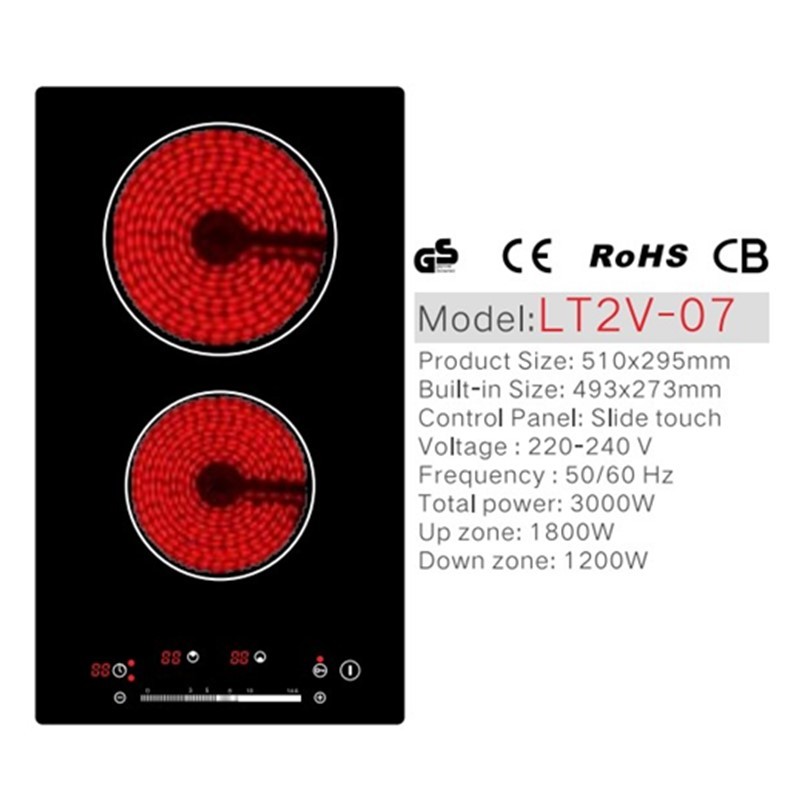 Slide Touch Auto Shutdown 20 Inch Plate Ceramic Hob