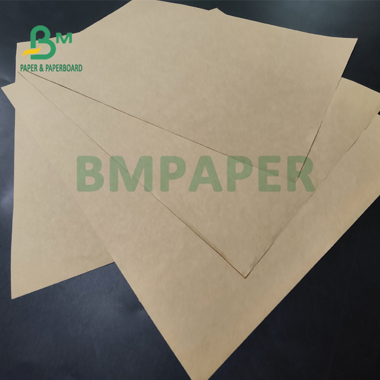 50 - 150g Food Grade Brown Kraft Paper For Takeaway Carrier Bag Lightweight 