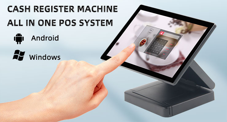 Android Touch POS All in One Cashier System with Optional External Thermal Printer