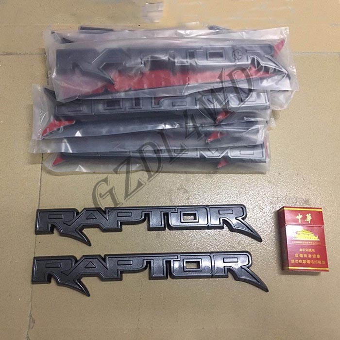 Genuine Rear Logo Tailgate Car Part Grey Raptor For Ford Ranger Raptor 4x4 2012 - 2019