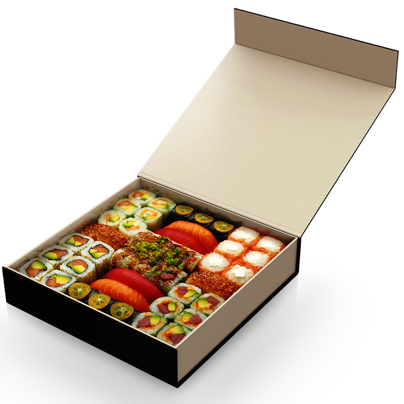 Disposable Lamination Cardboard Sushi Take Out Box