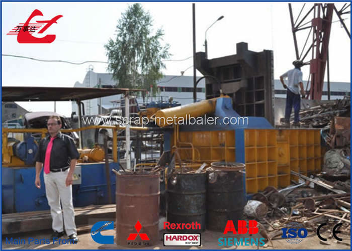 315 Ton Heavy Duty Scrap Metal Baler Equipment For Metal Smelting Plant 22kW