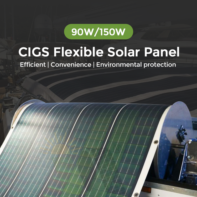 Home Commercial Flexible Solar Modules Panels 100W ETFE Rollable CIGS