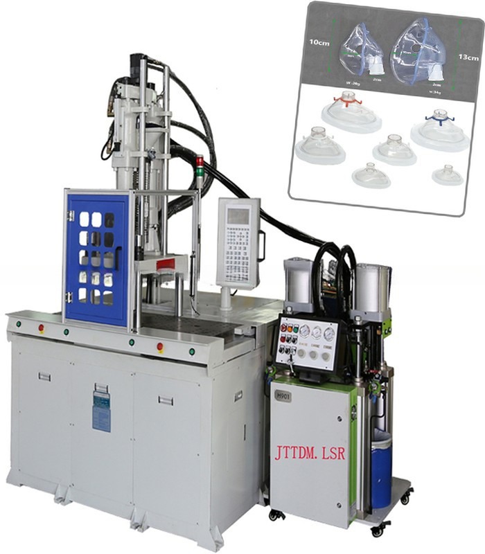 120T Double Slide Table Vertical Injection Molding Machine For High Volume Production