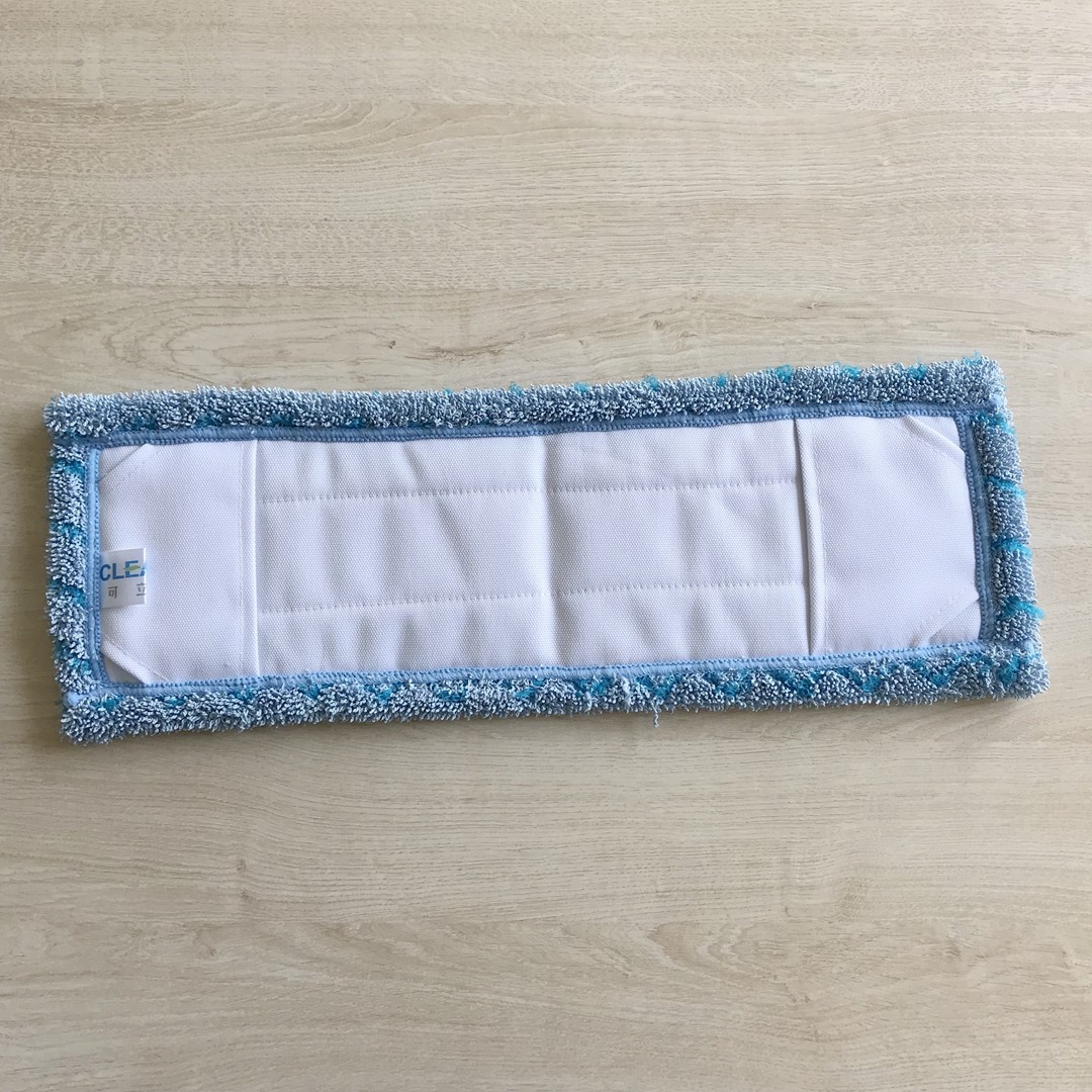 100% polyester absorb water flat mop house keeping wet mop Chinese suppiler with scrape