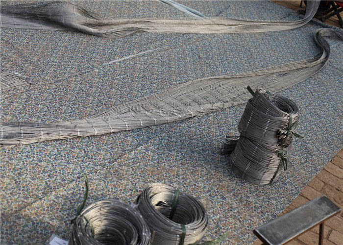 Silver Stainless Steel Cable Trellis Mesh With 7*7 Rope Construction