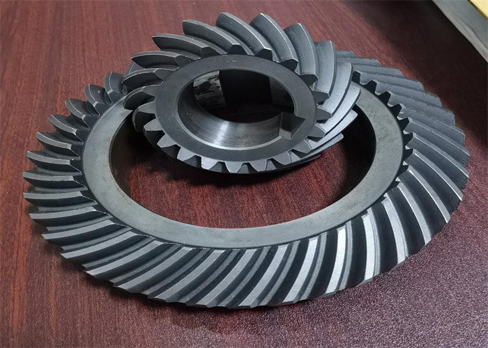 Conical Bevel Helical Steel Gear Wheel Large Modulus Steel 45#