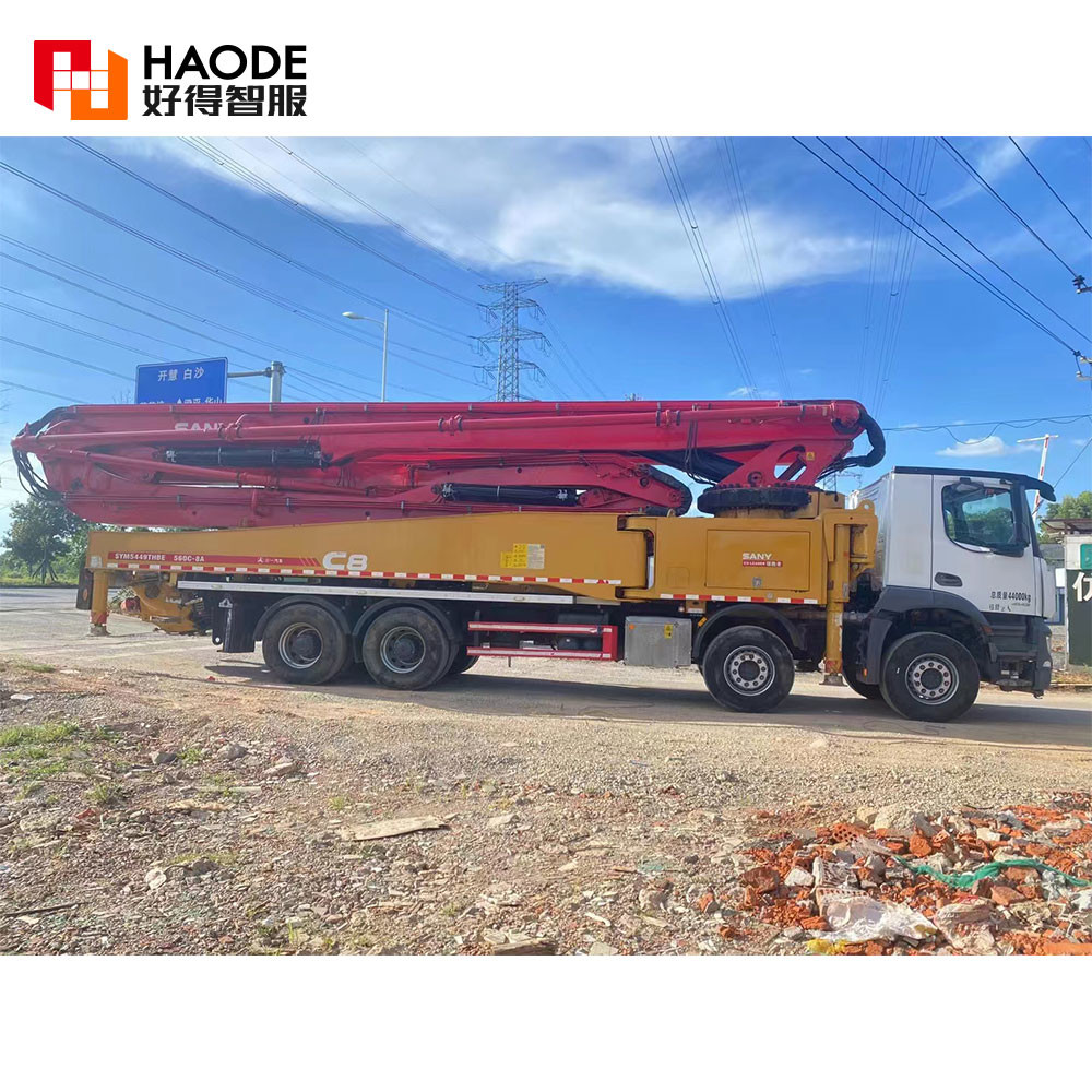 2020 56m Sany Concrete Pump Truck Benz Chassis Boom Pump Price