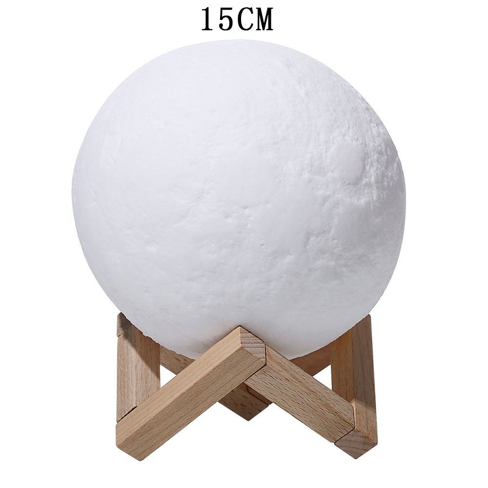 Decorative Smart Moon Lamp 15cm RGB Color Dimmable For Christmas Ambient