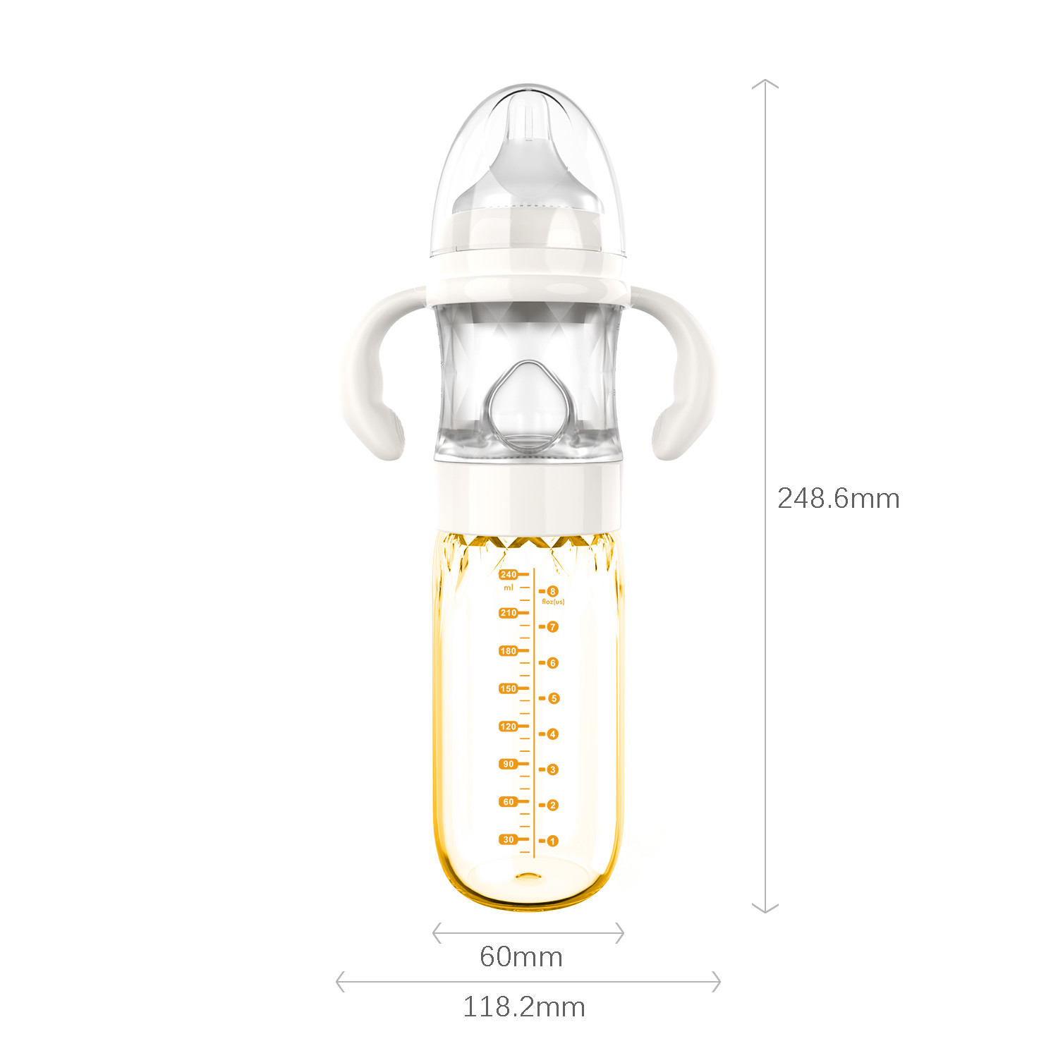 Anti Colic Stand Neck Night feeding Baby Bottle multi-function Formula Making / Mixing / Dispenser Baby Bottles 240ml