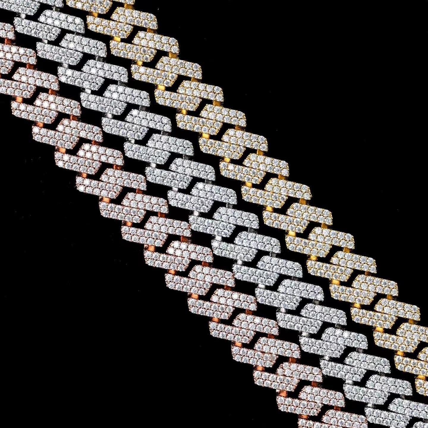 GRA Jewelry Miami Moissanite Hip Hop Chains Pass Diamond Test Moissanite Cuban Link