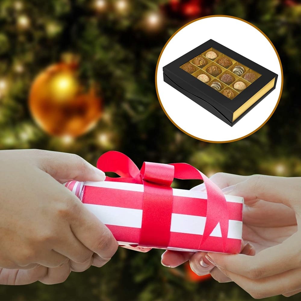 Rectangle Cardboard Chocolate Presentation Gift Boxes Fancy Customized