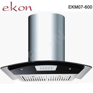 China BAffle Filter CE CB Approved Curved Glass Chimney Hood on sale