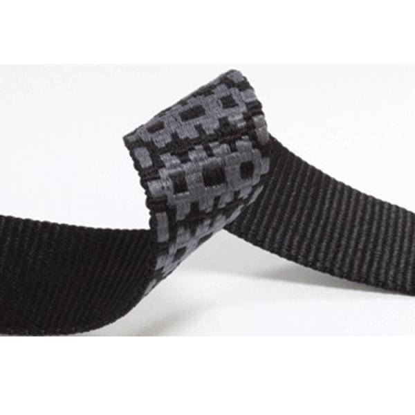 High Tenacity Jacquard Webbing 100 Polyester Black Elastic Loops For Shoes