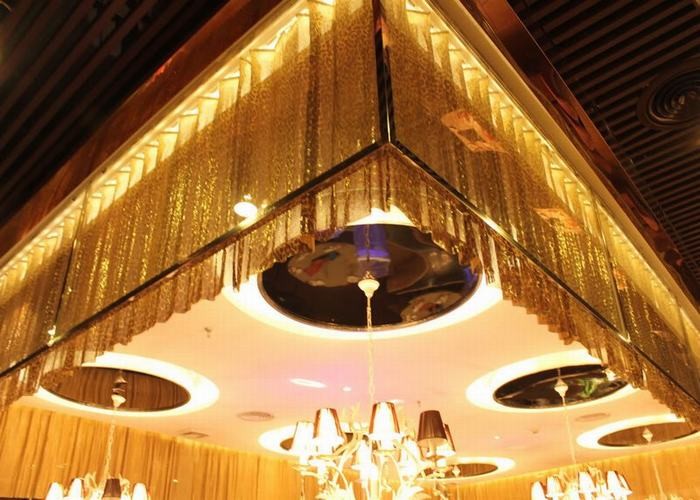 Colorful Square Metal Sequin Fabric / Decorative metal cloth