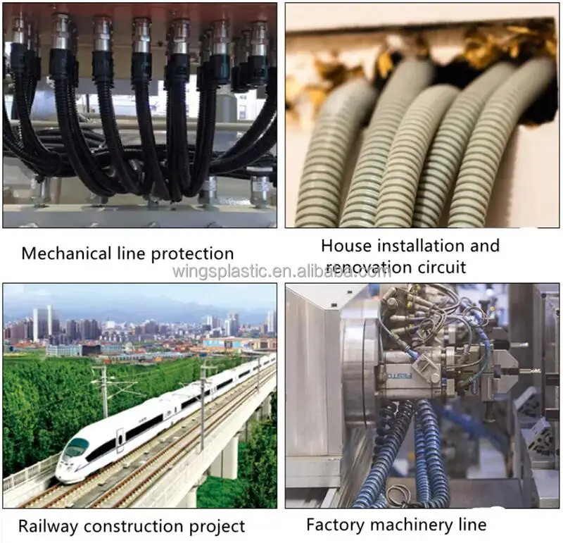 High Speed PP PE Single Wall Corrugated Pipe Extruder Machine For Medical Hose