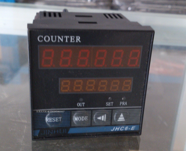 72X72mm 6 digit mechanical length measuring digital counter meter