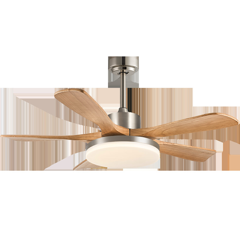 56-Inch Modern Ceiling Fan With Light 5 Blades Black / White For Living Room Remote Control Iron Body DC Motor