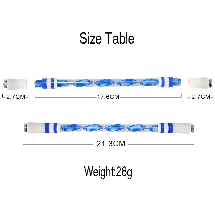 Plastic Luminous Hand Spinner Pen for Stress Relief and Creative Writing Length of 0M