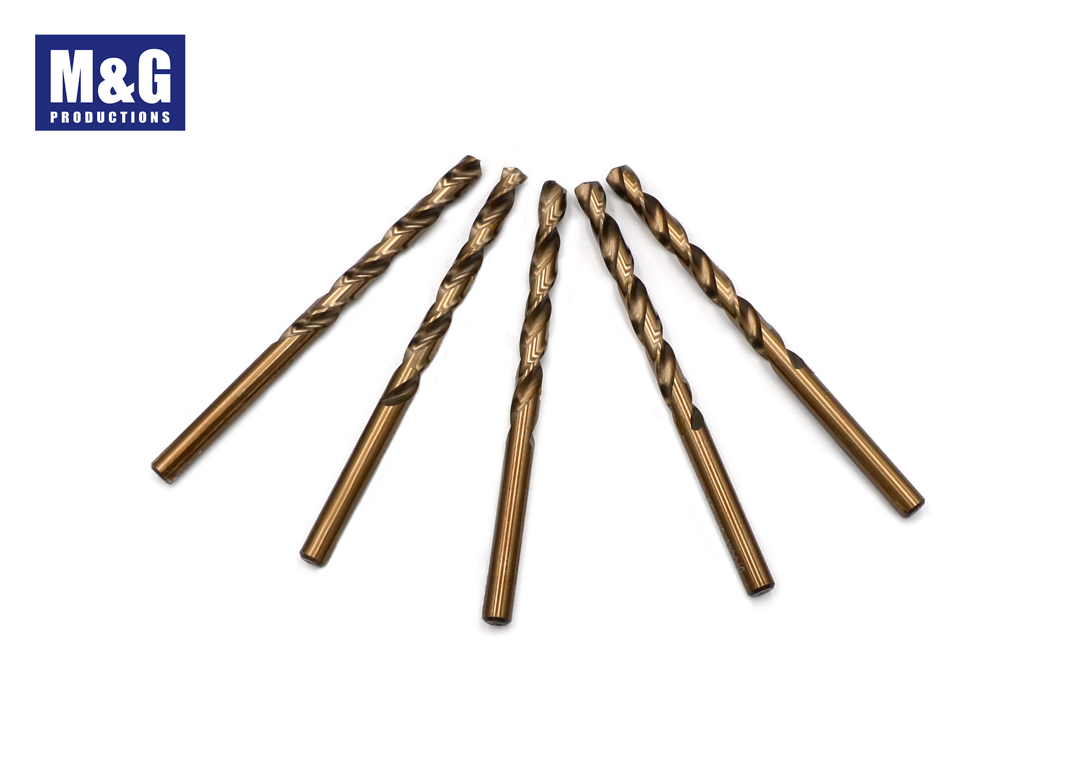 DIN 338 Hss Cobalt 5% Fully Gound Jobber Lenght Drill Bit with 135 deg. split Point For Metal Stainless Steel Drilling