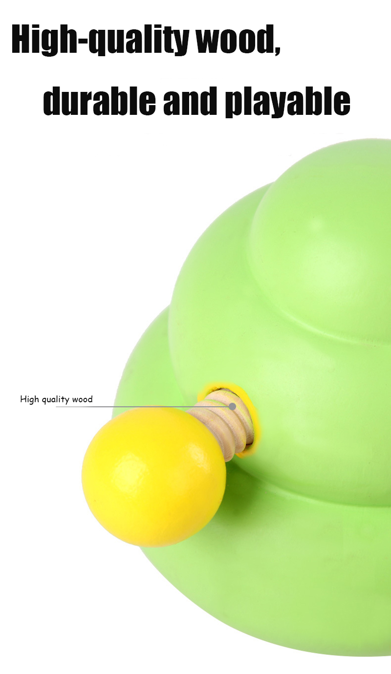Early Childhood Development Nut Tree Disassembly Screw Wooden Toy ISO9001