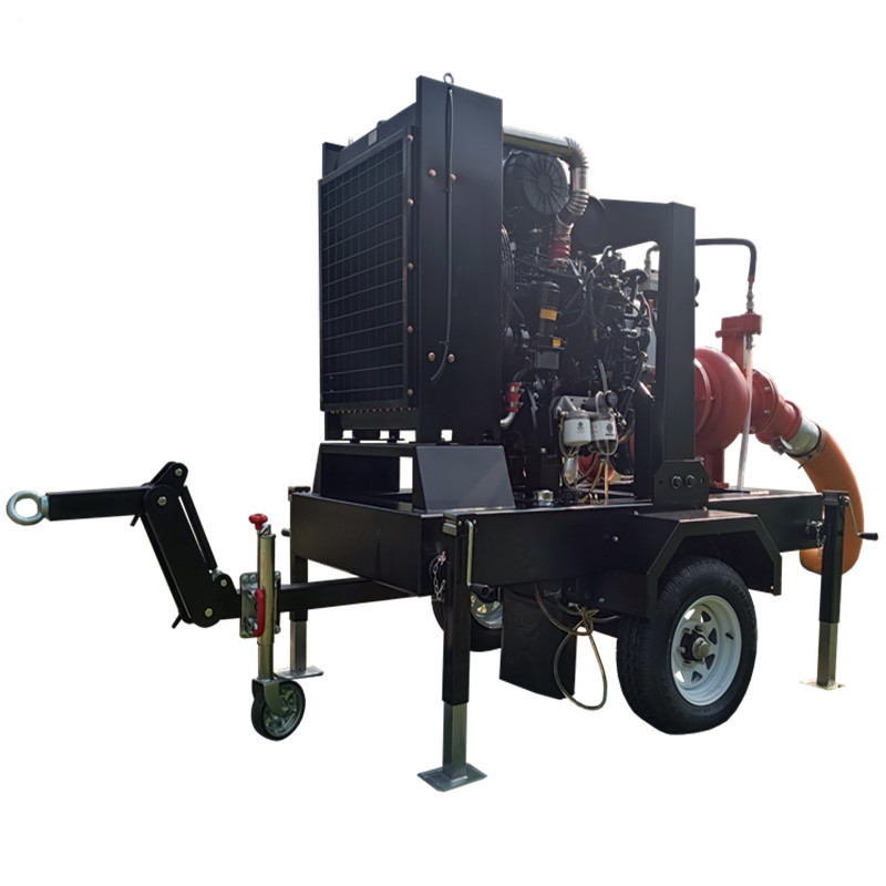 Self Priming Pump Portable Trash Water Pump High Performance Diesel Engine Pump Set
