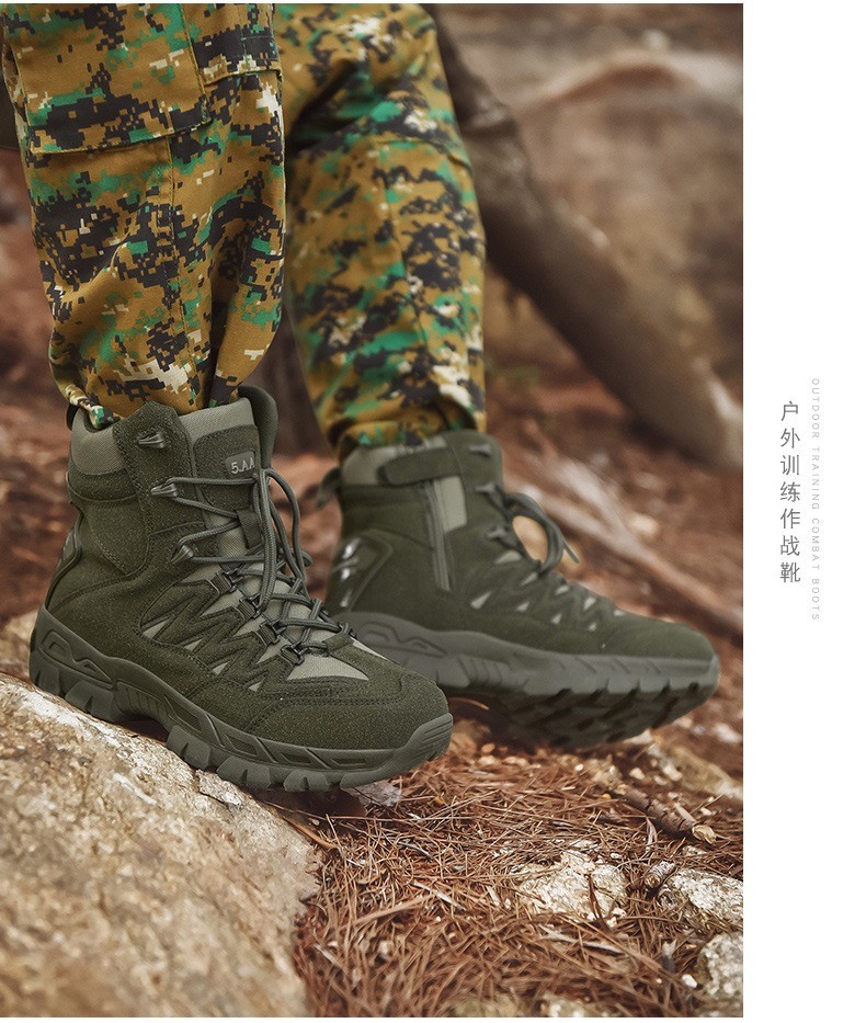 Outdoor Men's High-top Tactical Boots Mountaineering Hunting Boots Training High-top Men's Boots