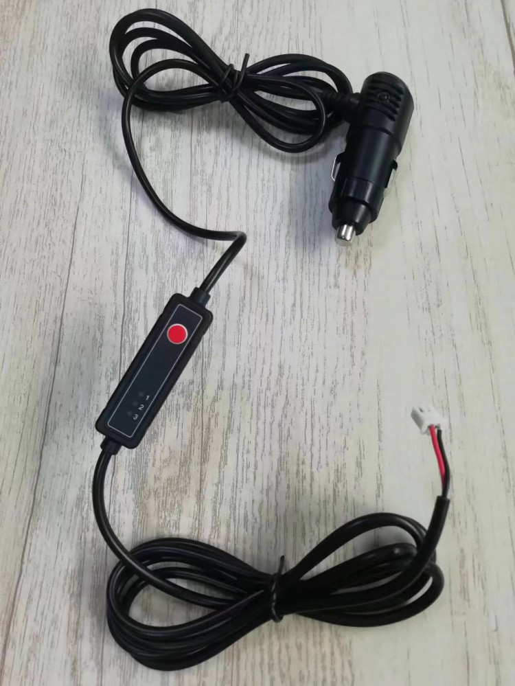 Custom Fan Switch Power Line Cable PE Jacket 1.2M JST 2Pin Bullet head