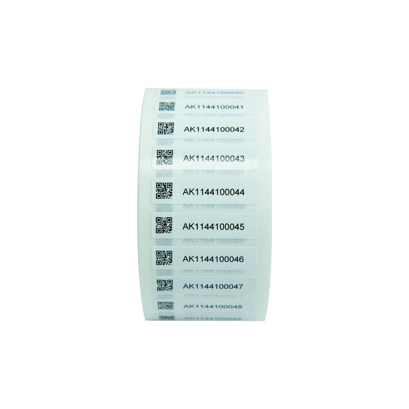 Custom QR Code PVC Permanent Adhesive Seal Label Stickers With Logo And Shape Customization