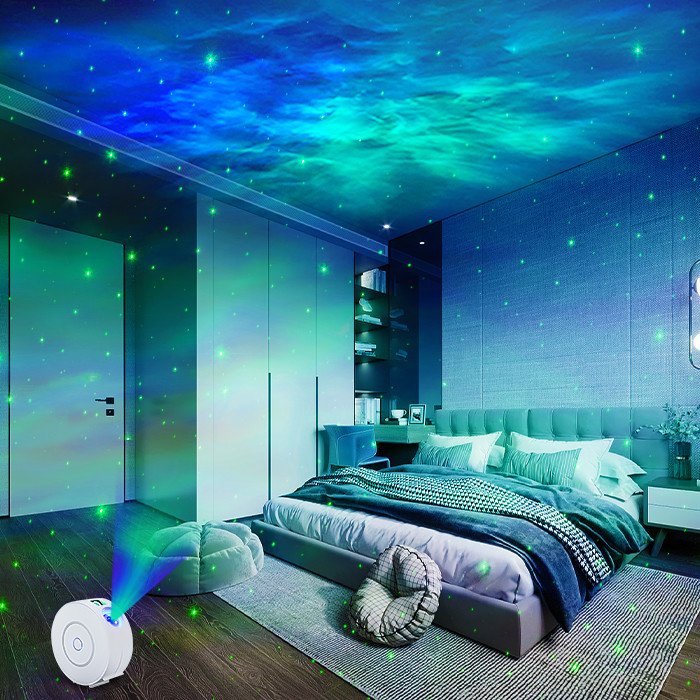 Rotatable WiFi Nebula And Star Projector , Adjustable Skylight Space Projector