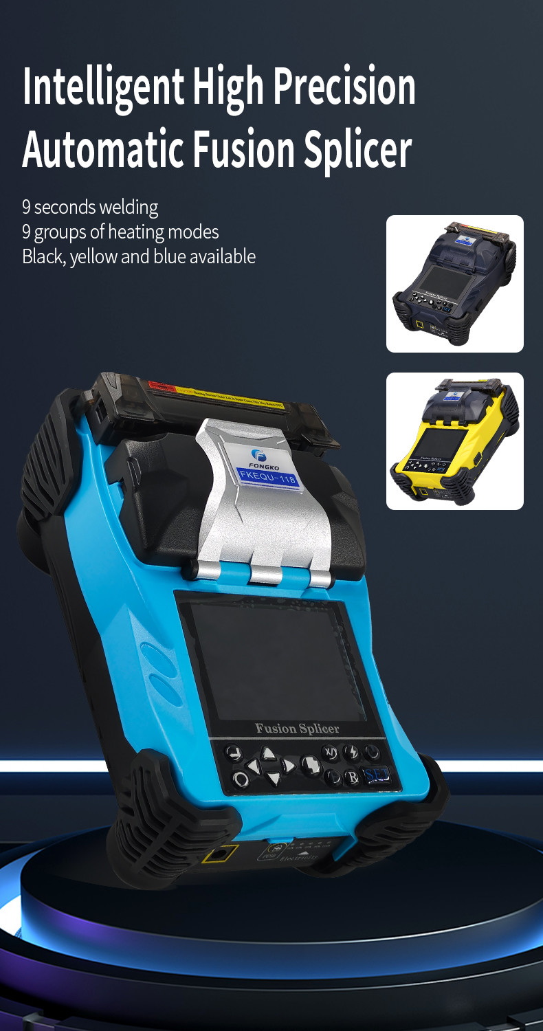 Mini Optical Fiber Cable Fusion Splicer , FONGKO Fiber Optic Splicing Machine